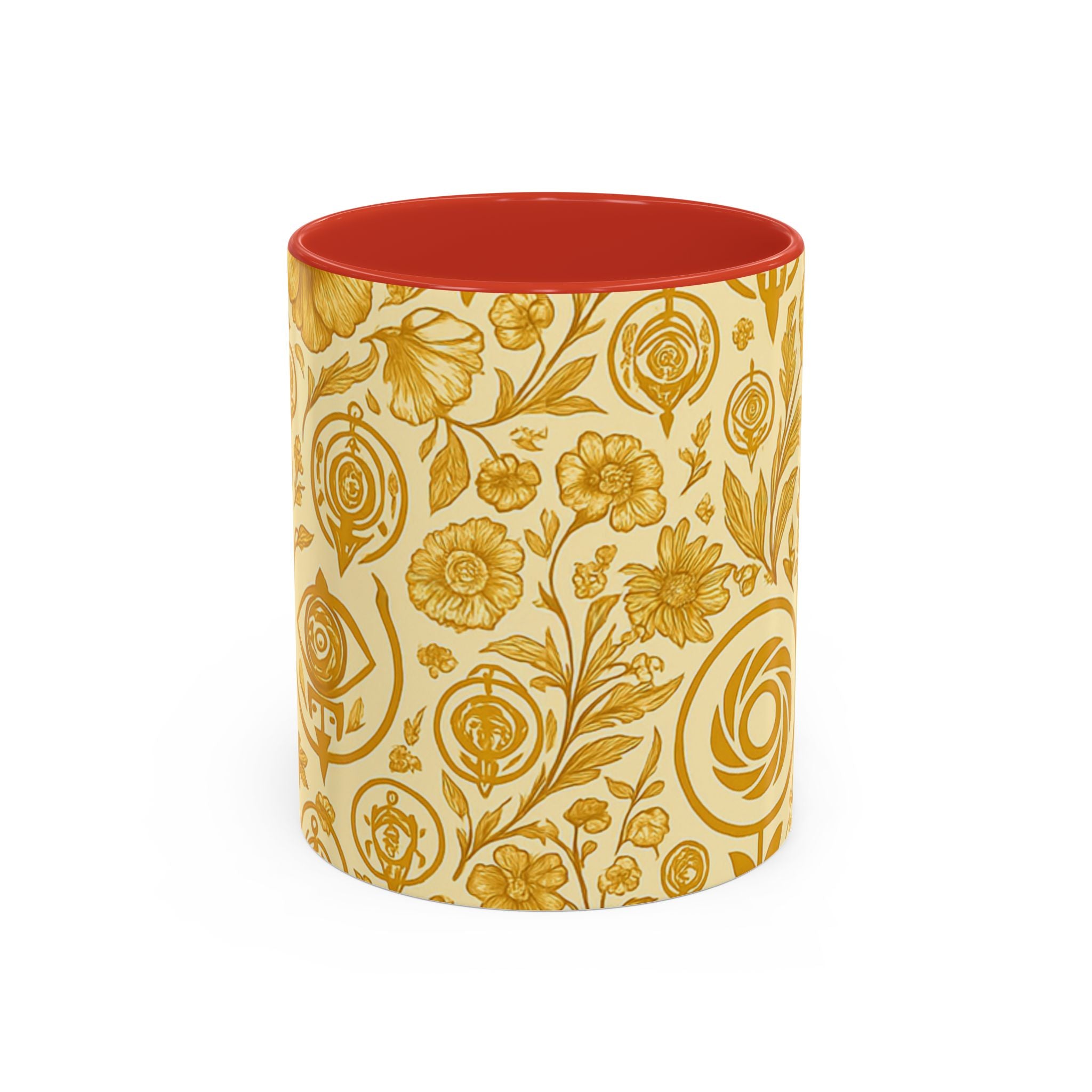 SEV ACCENT COFFEE MUG — GOLDCREAM FLORAL — alternate view 5 of 68