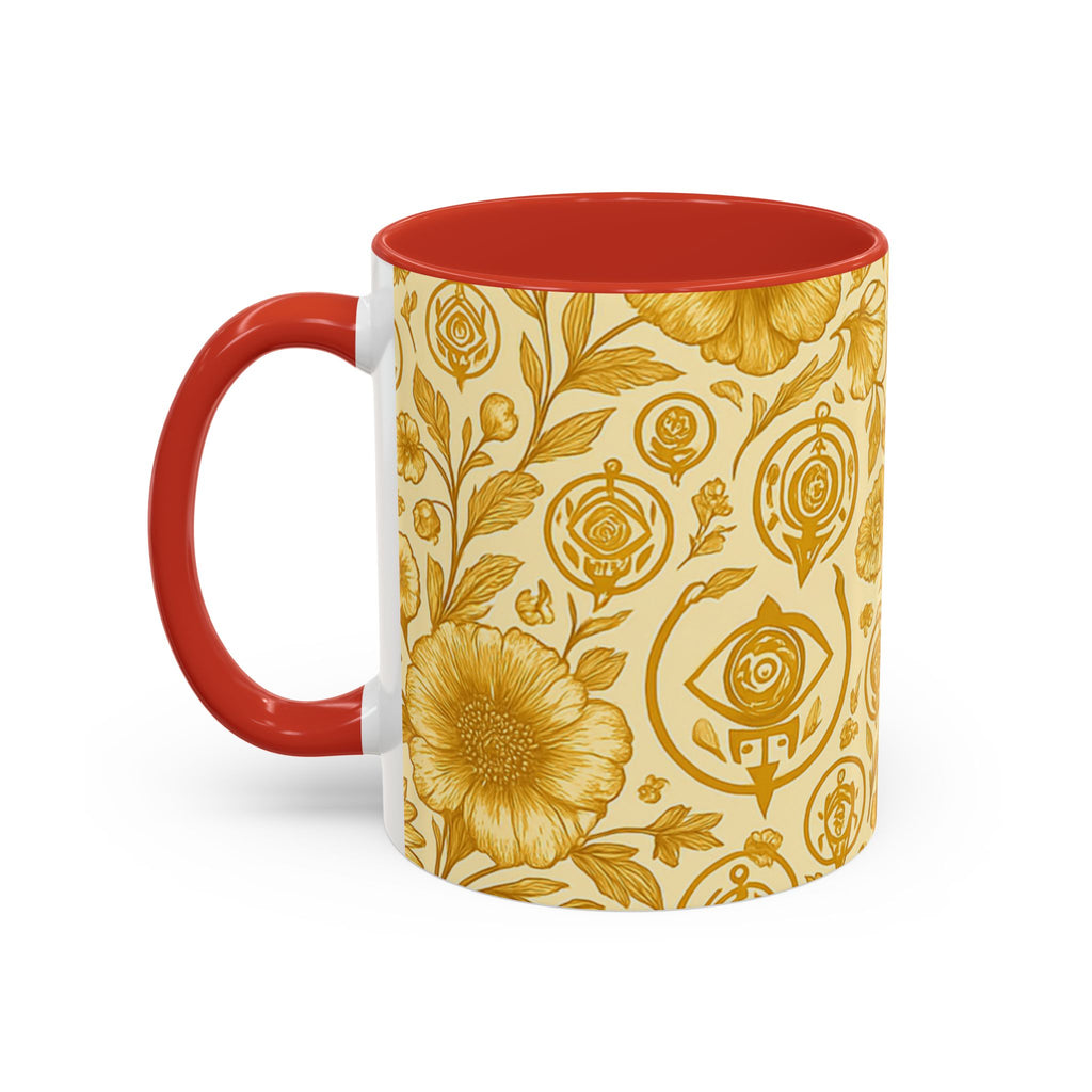 SEV ACCENT COFFEE MUG — GOLDCREAM FLORAL — alternate view 27 of 68