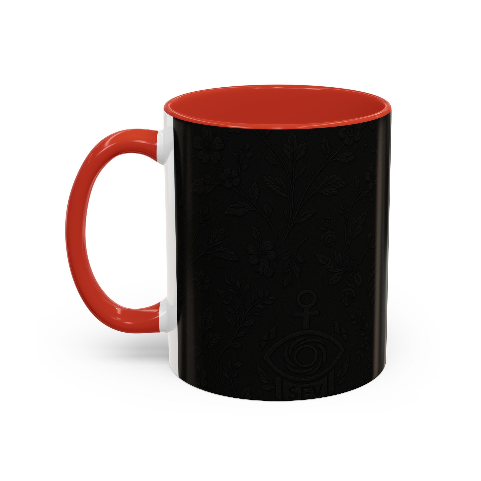 SEV ACCENT COFFEE MUG — NOIR GRAPHITE SUBTLE BOTANICAL — alternate view 27 of 68