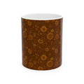 SEV CERAMIC MUG — BURNT SIENNA OCHRE FLORAL — alternate view 1 of 7