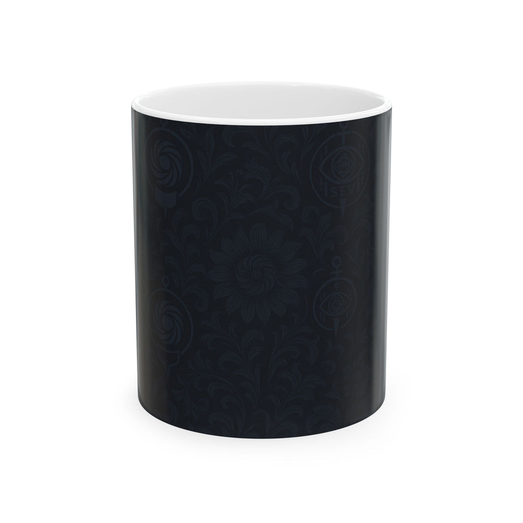 SEV CERAMIC MUG — MIDNIGHT NAVY FLORAL — alternate view 1 of 7