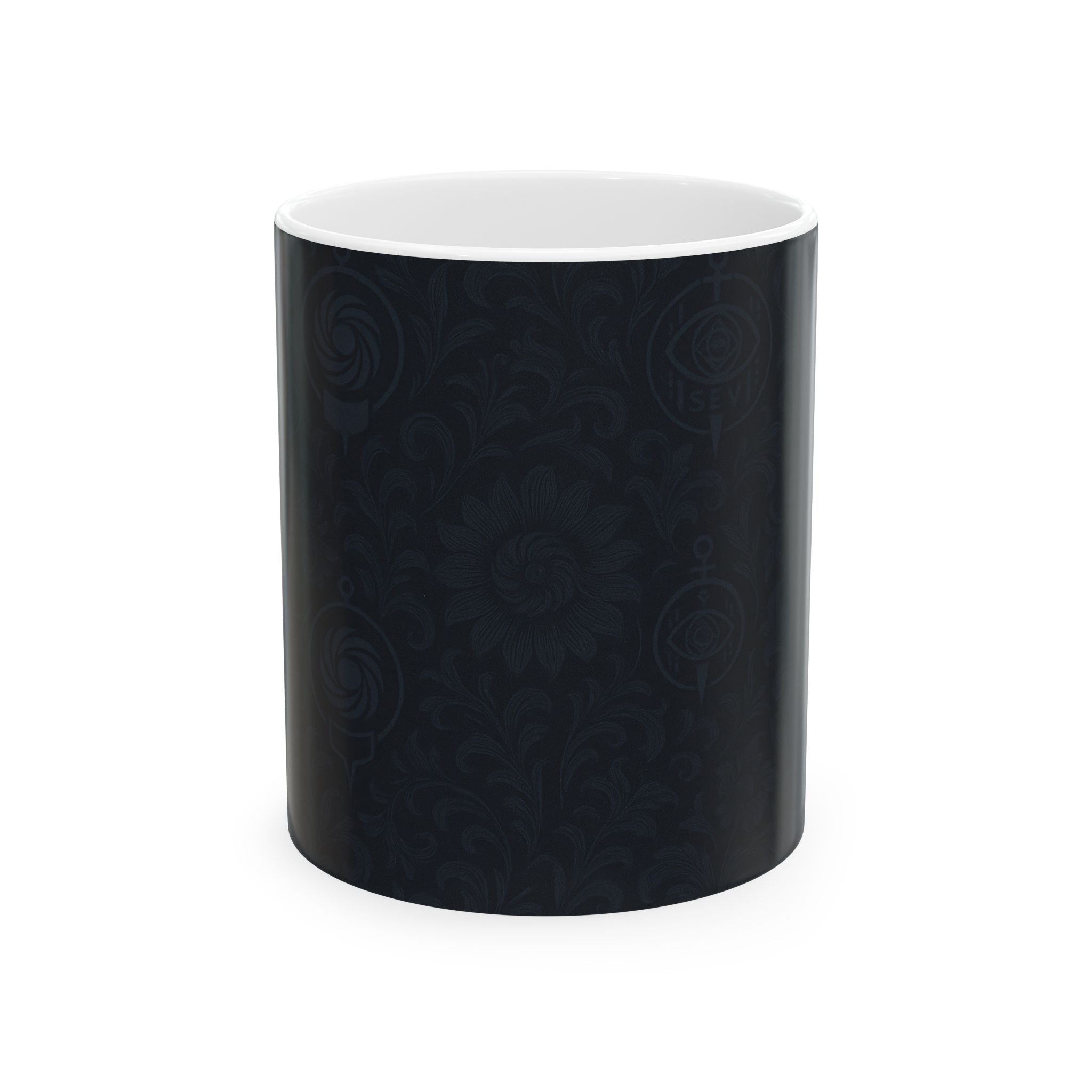 SEV CERAMIC MUG — MIDNIGHT NAVY FLORAL — alternate view 1 of 7