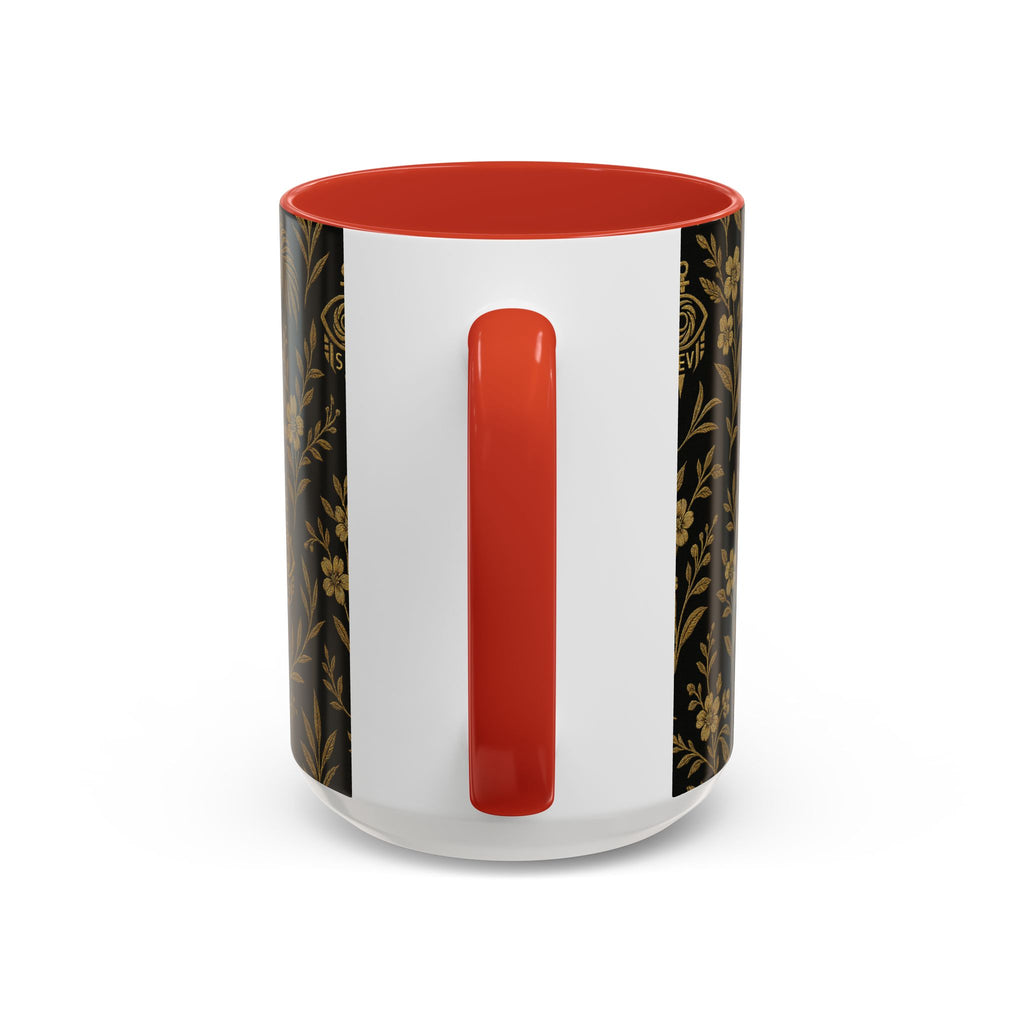 SEV ACCENT COFFEE MUG — TRUE NOIR RICH GOLD BOTANICAL — alternate view 40 of 68