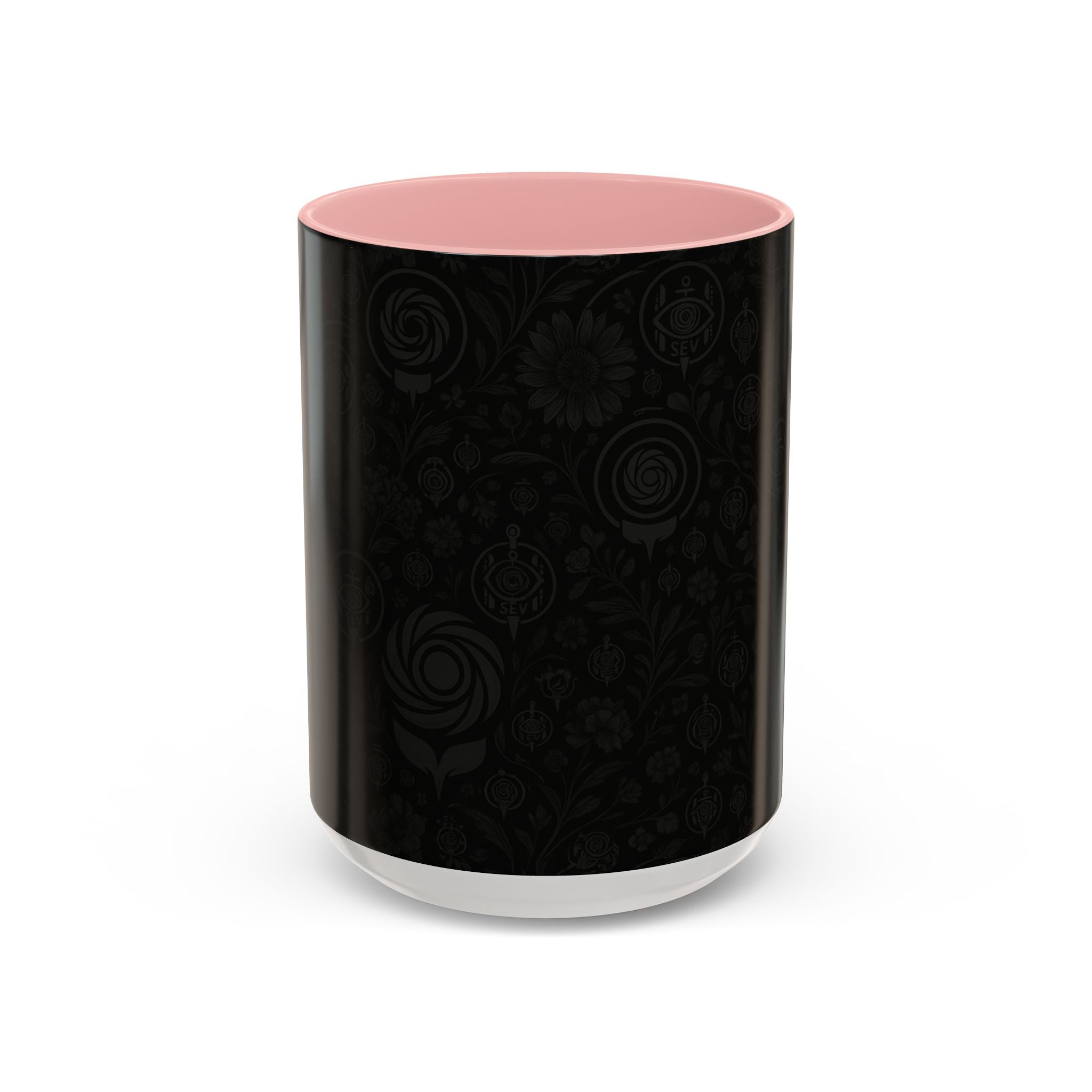 SEV ACCENT COFFEE MUG — COOL NOIR GRAPHITE FLORAL — alternate view 8 of 68