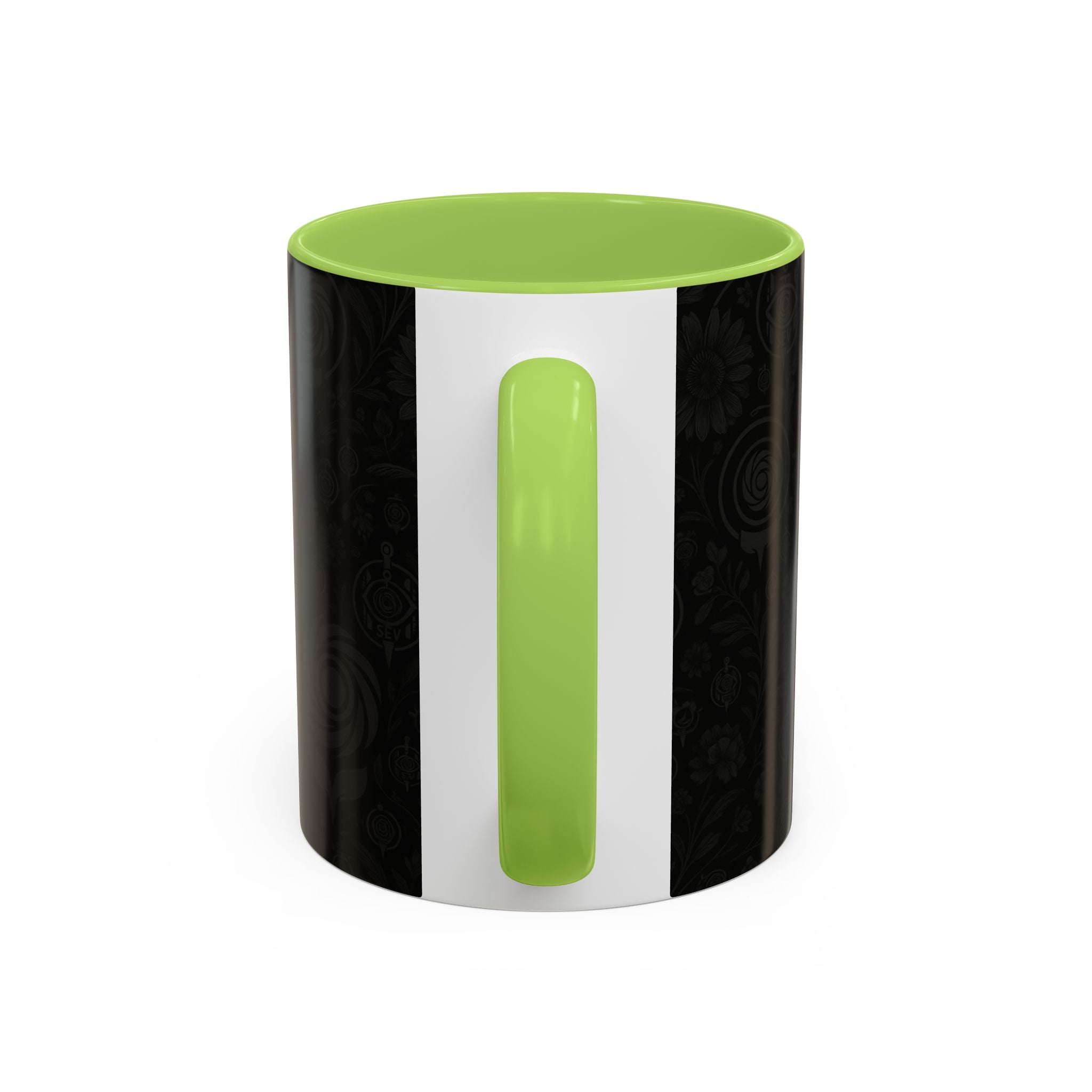 SEV ACCENT COFFEE MUG — COOL NOIR GRAPHITE FLORAL — alternate view 61 of 68
