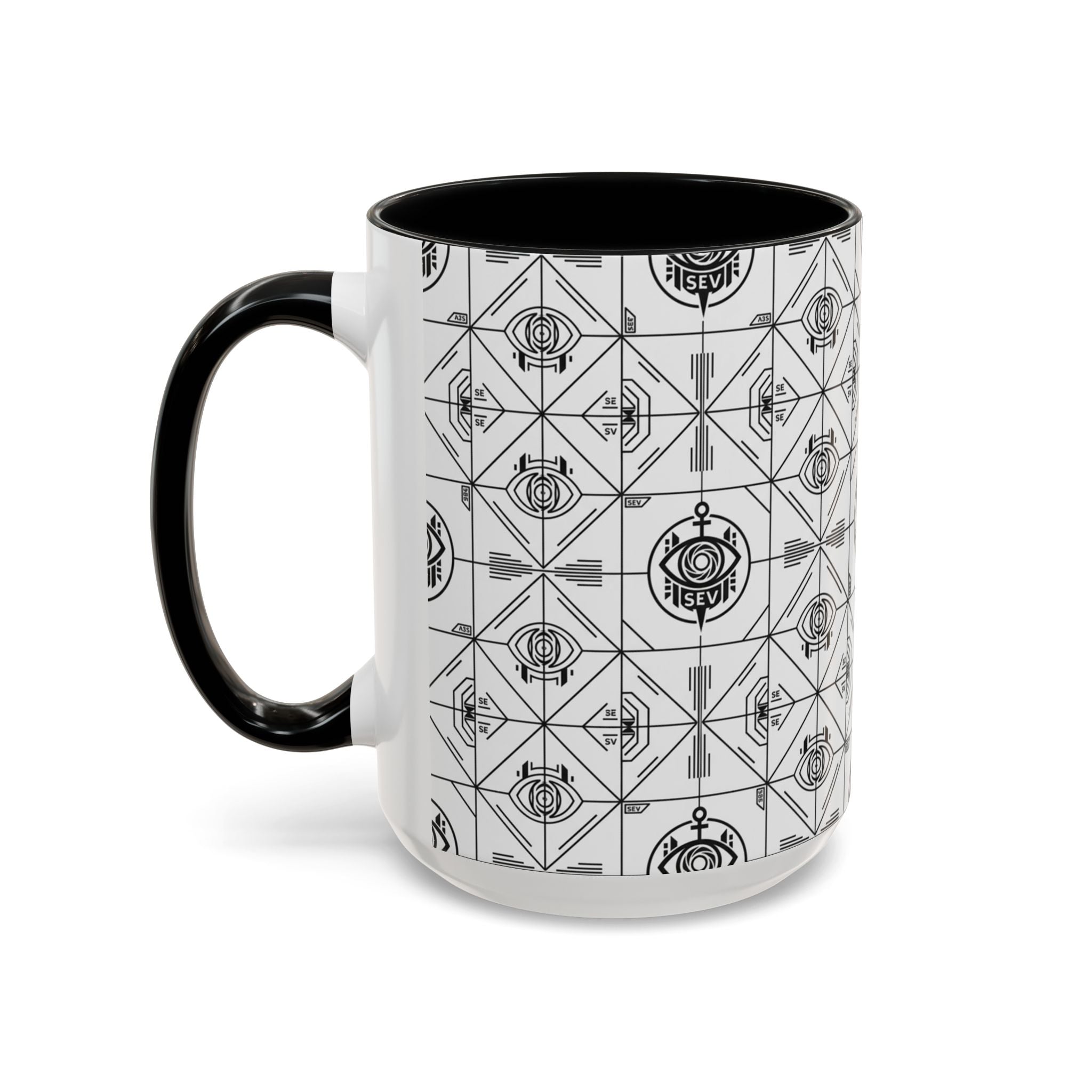 SEV ACCENT COFFEE MUG — PRECISION MONO BLACK — alternate view 30 of 68