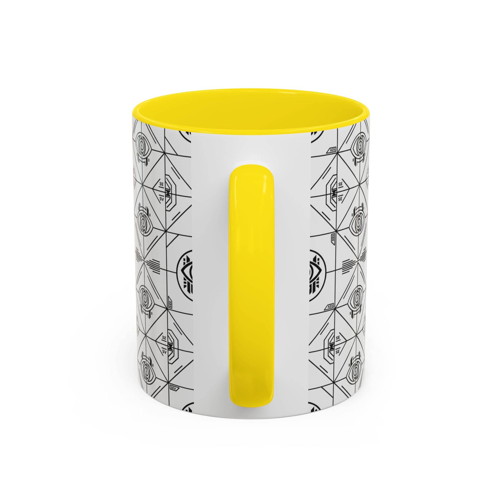 SEV ACCENT COFFEE MUG — PRECISION MONO BLACK — alternate view 52 of 68