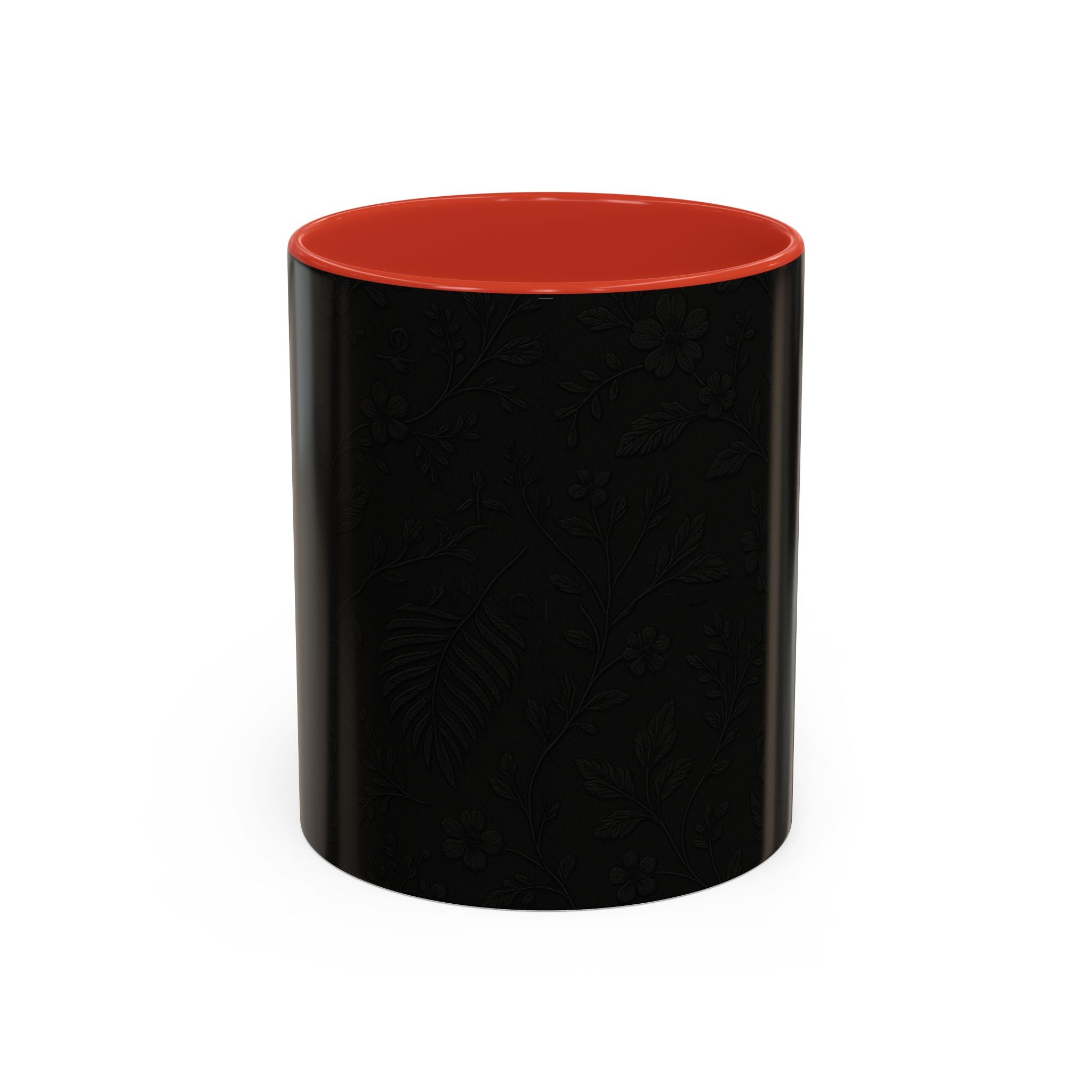 SEV ACCENT COFFEE MUG — NOIR GRAPHITE SUBTLE BOTANICAL — alternate view 5 of 68