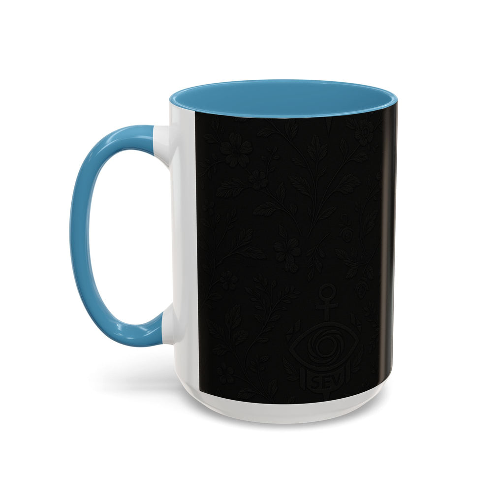 SEV ACCENT COFFEE MUG — NOIR GRAPHITE SUBTLE BOTANICAL — alternate view 45 of 68