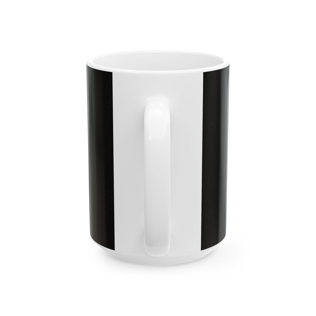 SEV CERAMIC MUG — NOIR GRAPHITE SUBTLE BOTANICAL — alternate view 6 of 7