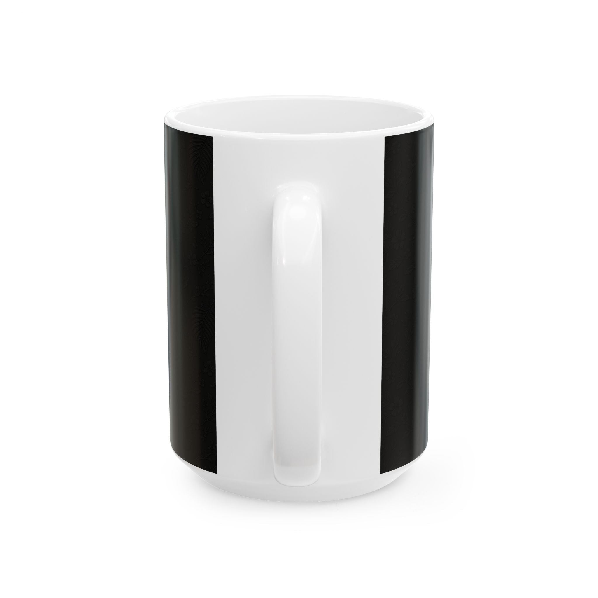 SEV CERAMIC MUG — NOIR GRAPHITE SUBTLE BOTANICAL — alternate view 6 of 7