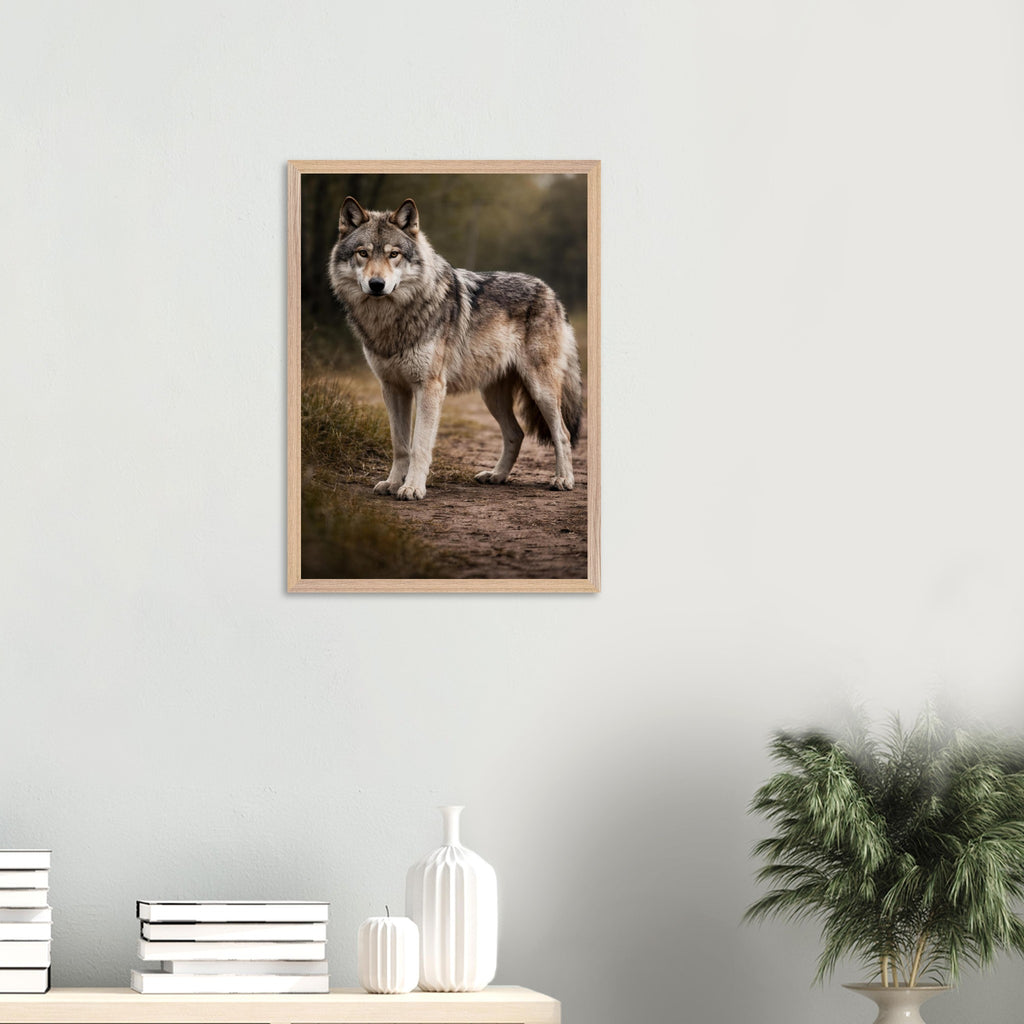 The Wolf — Framed Fine Art Print — Premium Wooden Frame — alternate view 9 of 9