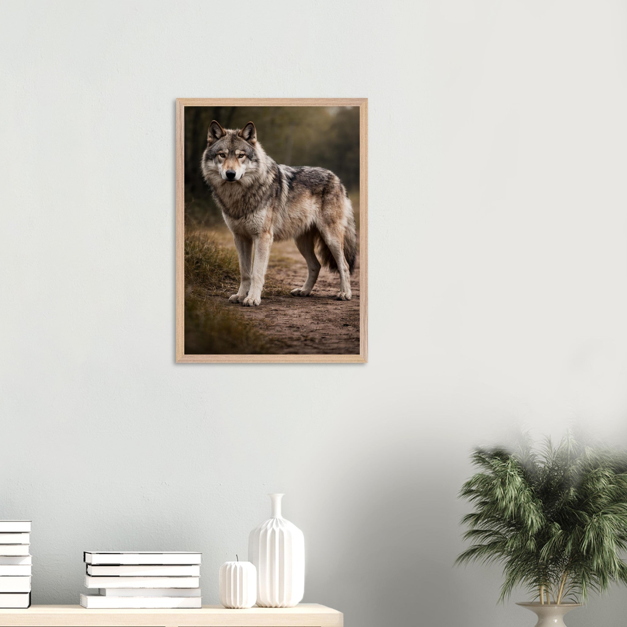 The Wolf — Framed Fine Art Print — Premium Wooden Frame — alternate view 9 of 9