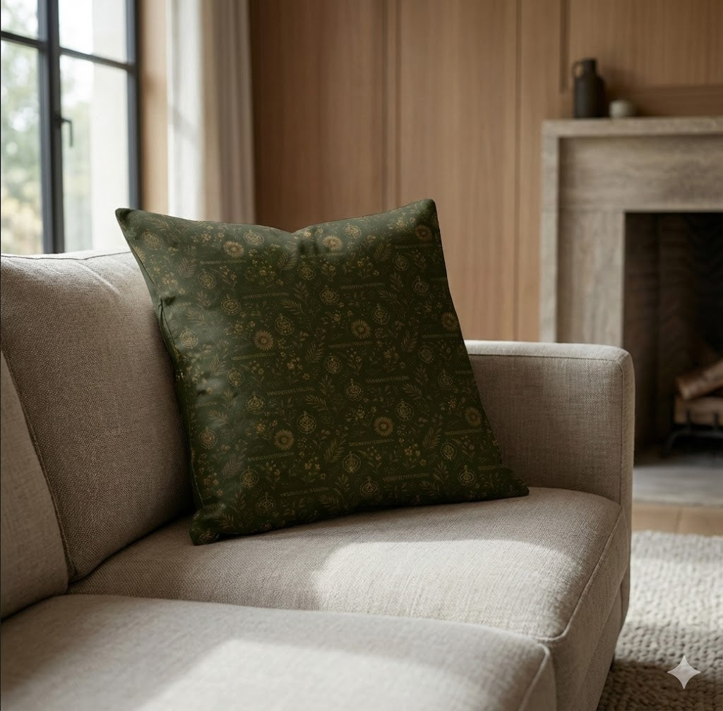SEV Radical Capsule — Botanical Pattern Throw Pillow — alternate view 3 of 5