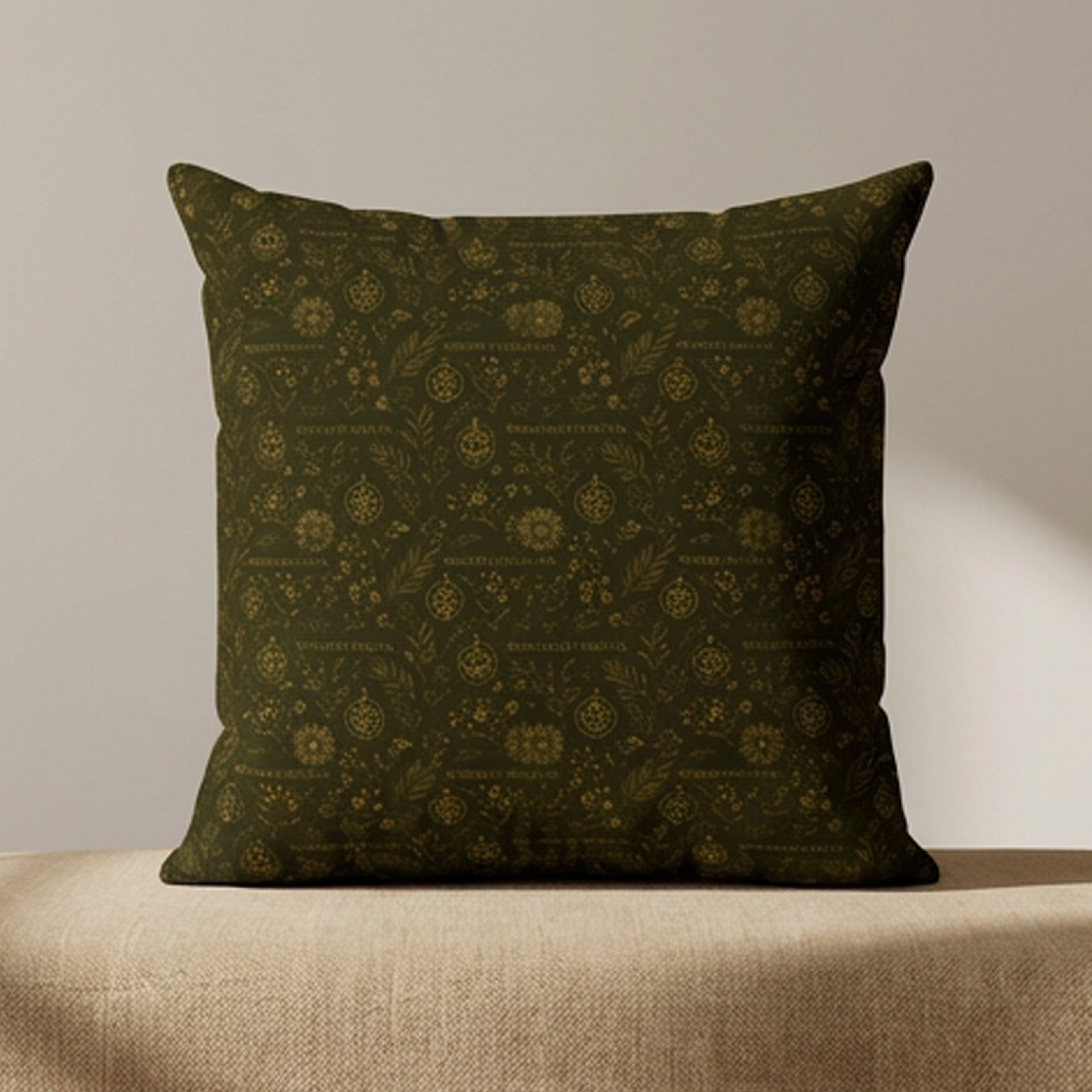 SEV Radical Capsule — Botanical Pattern Throw Pillow — alternate view 1 of 5
