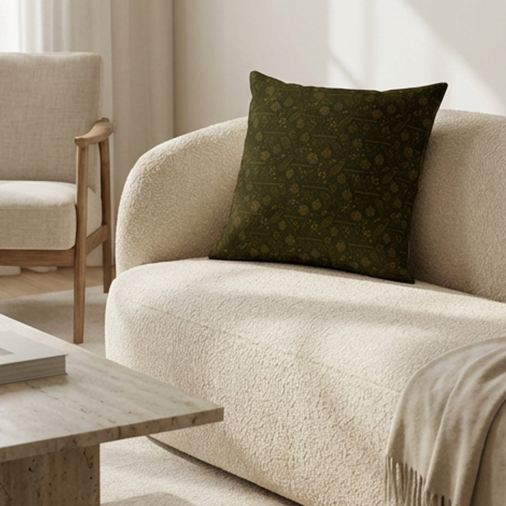 SEV Radical Capsule — Botanical Pattern Throw Pillow — alternate view 4 of 5