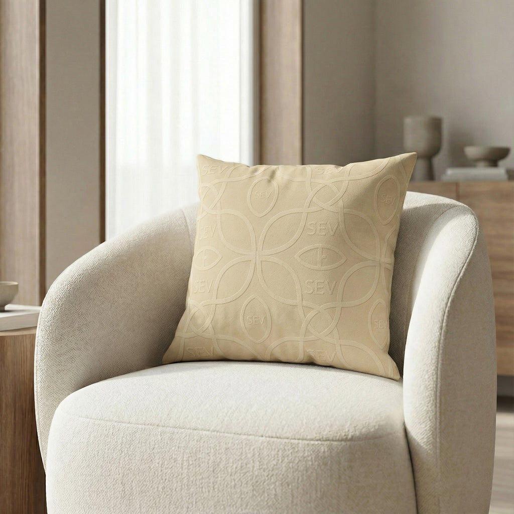 SEV Radical Capsule — Interlock Motif Throw Pillow — alternate view 4 of 6