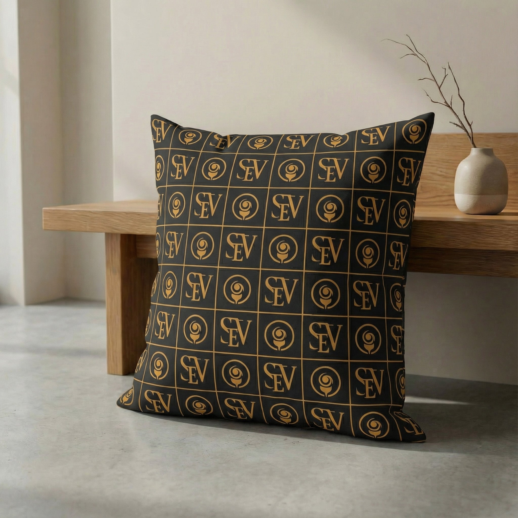 SEV Radical Capsule — Check Pattern Throw Pillow — alternate view 3 of 6