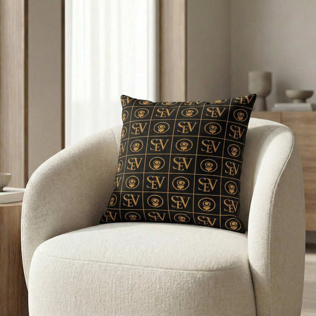 SEV Radical Capsule — Check Pattern Throw Pillow — alternate view 4 of 6