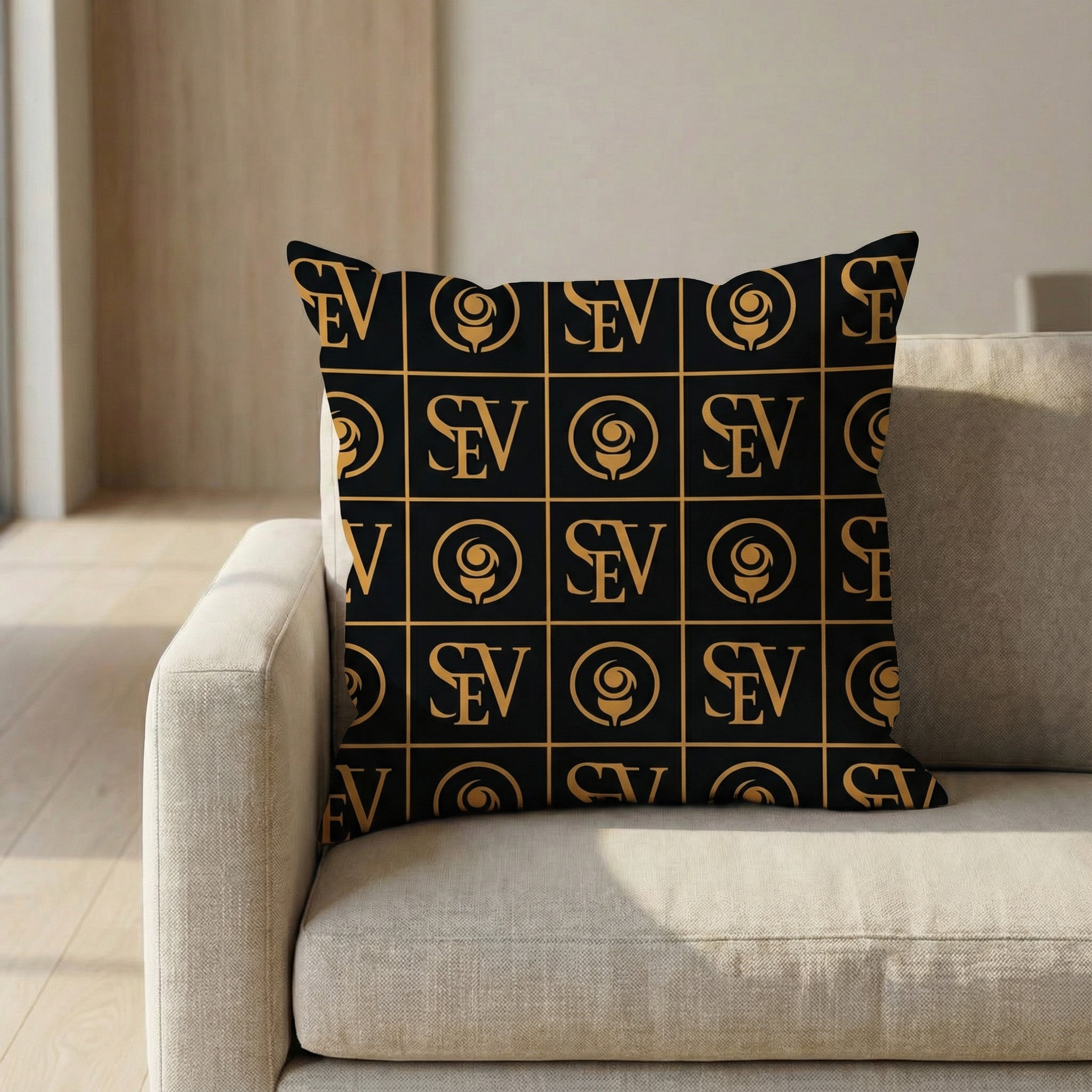 SEV Radical Capsule — Check Pattern Throw Pillow — alternate view 1 of 6