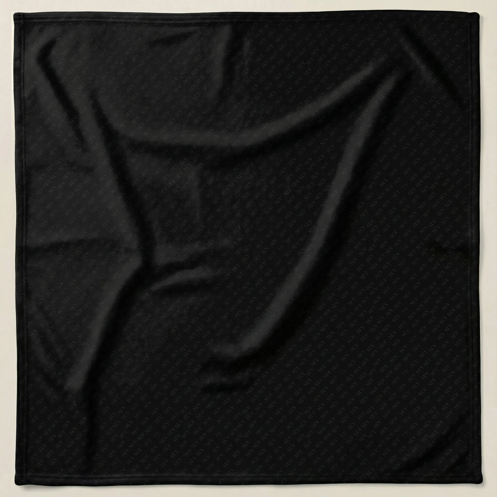 Classic Repeat Throw Blanket — Noir Graphite — alternate view 4 of 5