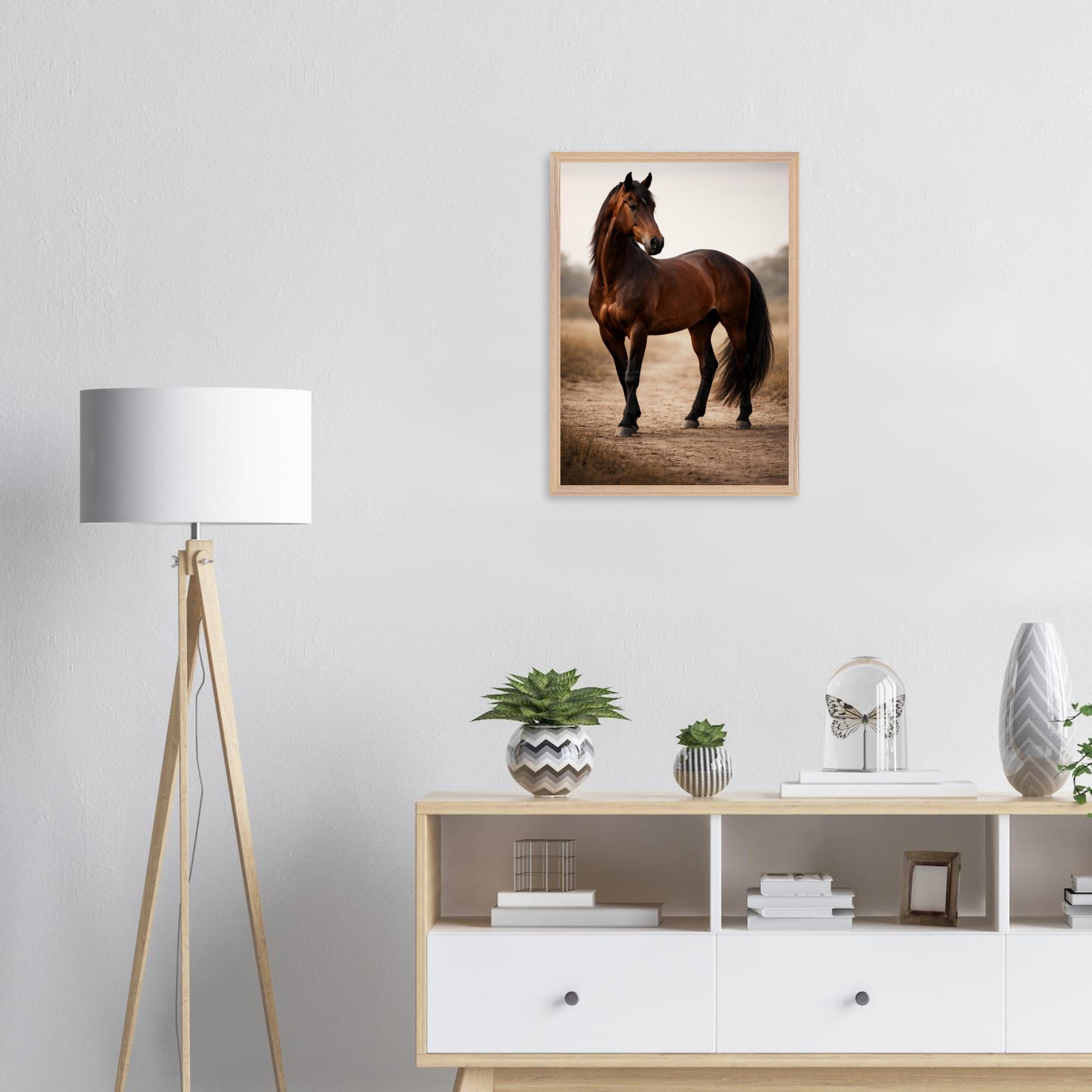 The Horse — Framed Fine Art Print — Premium Wooden Frame — alternate view 8 of 9