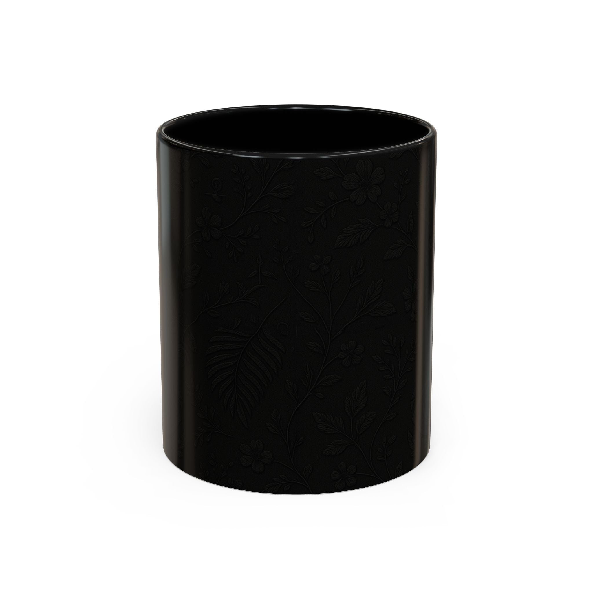 SEV ACCENT COFFEE MUG — NOIR GRAPHITE SUBTLE BOTANICAL — alternate view 19 of 68