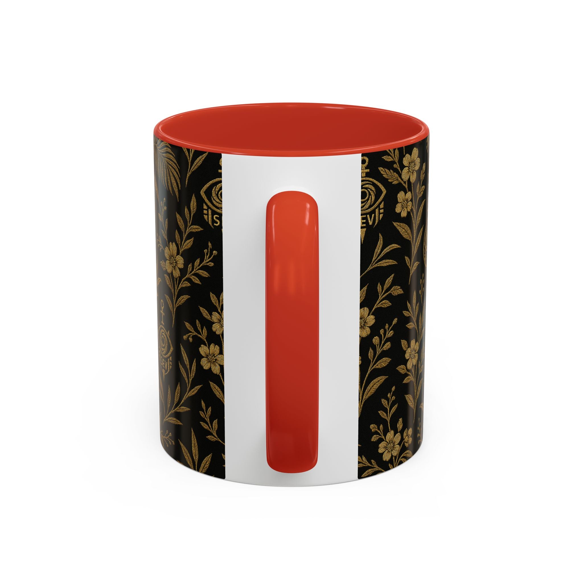 SEV ACCENT COFFEE MUG — TRUE NOIR RICH GOLD BOTANICAL — alternate view 28 of 68