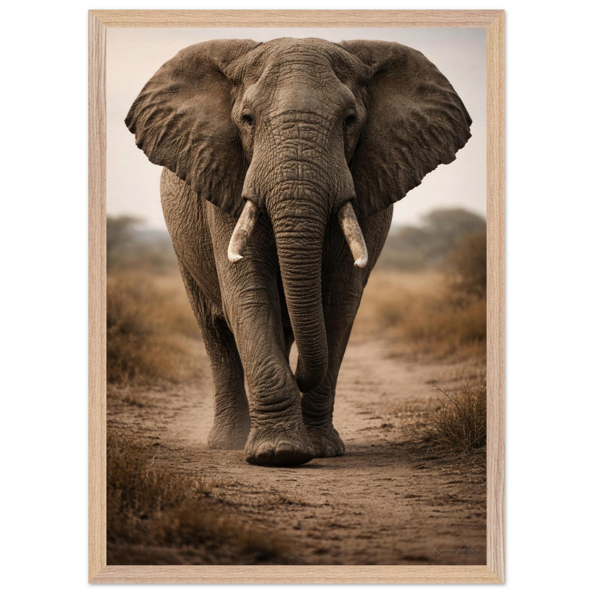 The Elephant — Framed Fine Art Print — Premium Wooden Frame — alternate view 1 of 9