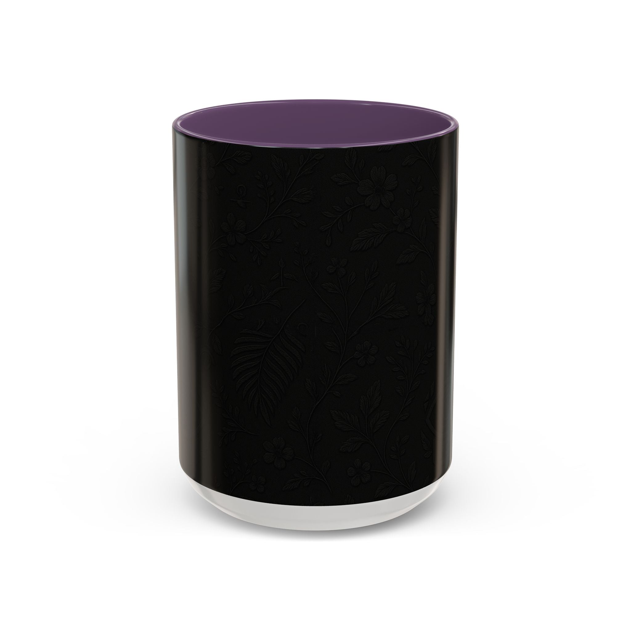 SEV ACCENT COFFEE MUG — NOIR GRAPHITE SUBTLE BOTANICAL — alternate view 18 of 68