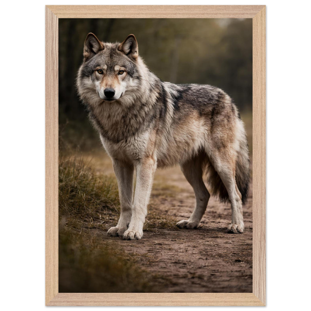 The Wolf — Framed Fine Art Print — Premium Wooden Frame — alternate view 2 of 9