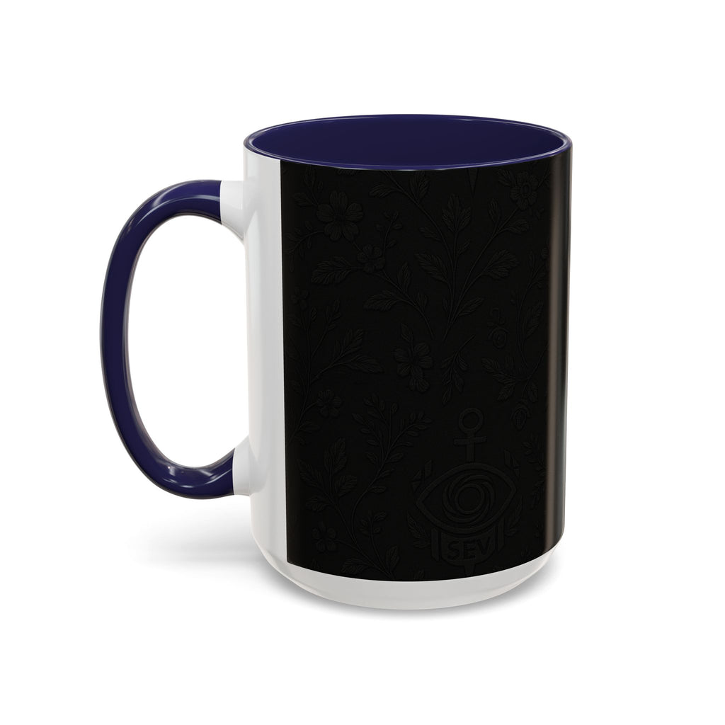 SEV ACCENT COFFEE MUG — NOIR GRAPHITE SUBTLE BOTANICAL — alternate view 33 of 68