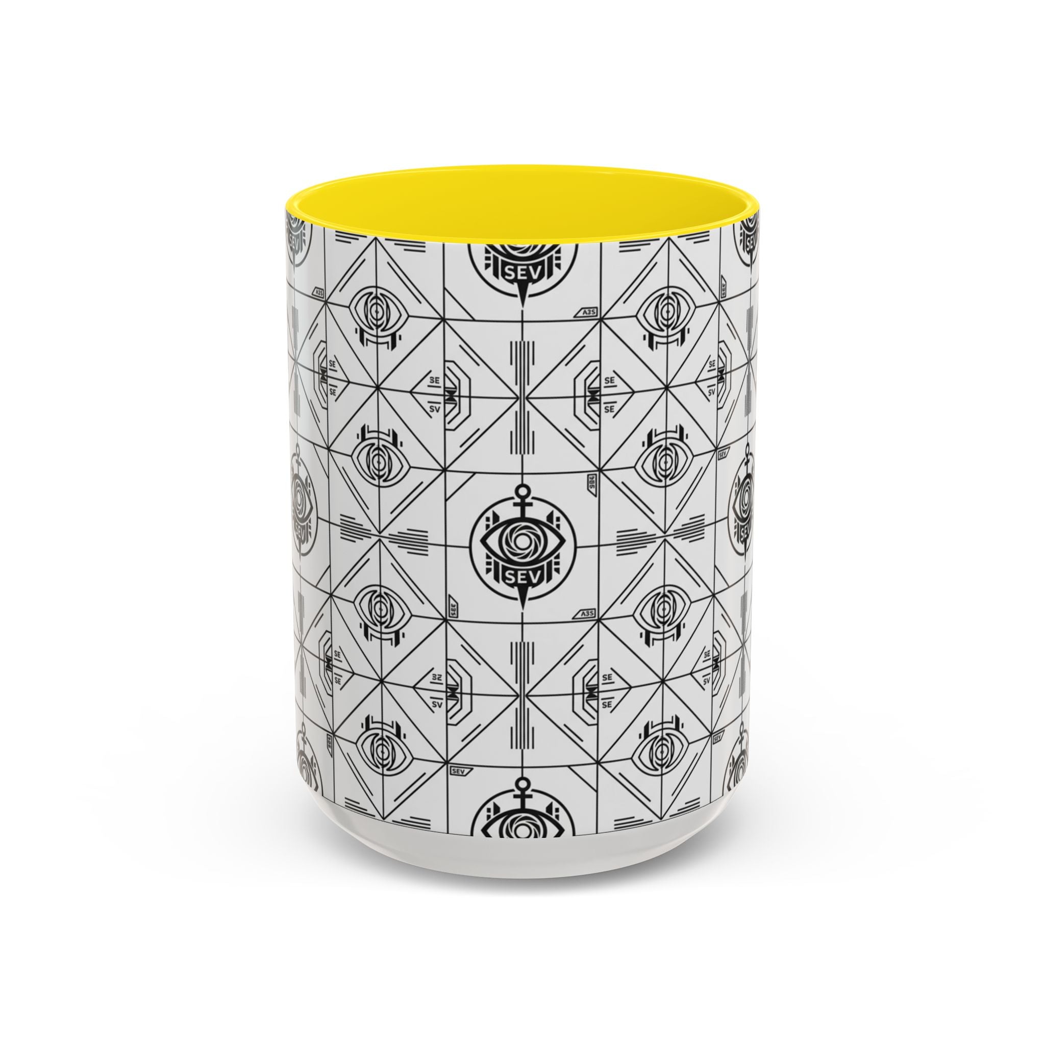 SEV ACCENT COFFEE MUG — PRECISION MONO BLACK — alternate view 15 of 68