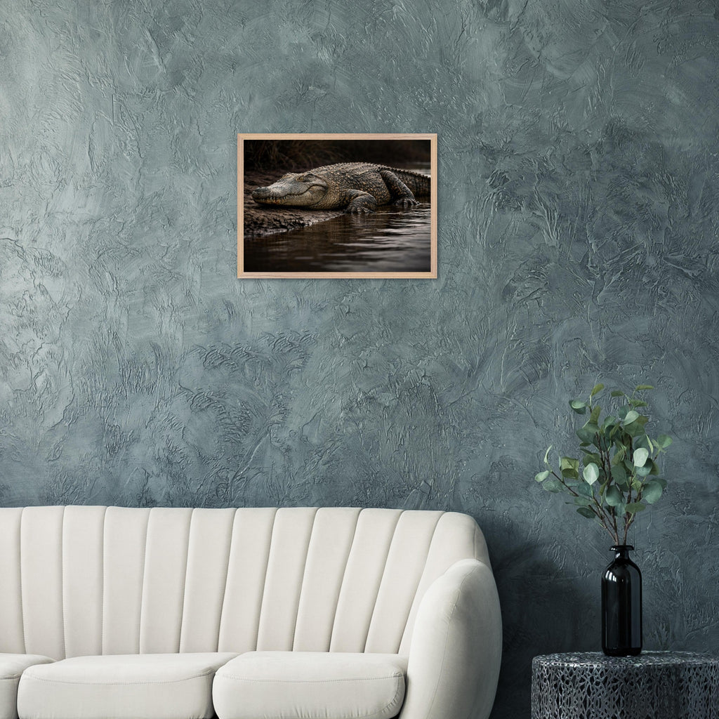 The Crocodile — Framed Fine Art Print — Premium Wooden Frame — alternate view 5 of 9