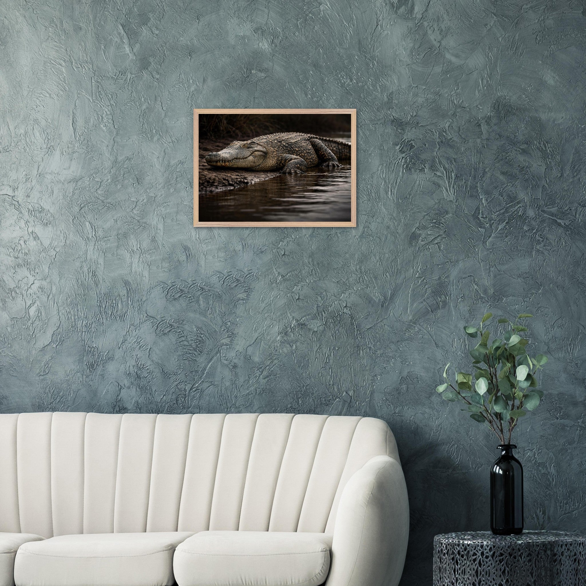 The Crocodile — Framed Fine Art Print — Premium Wooden Frame — alternate view 5 of 9