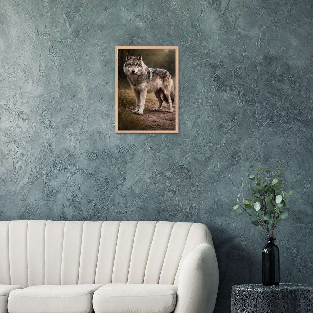 The Wolf — Framed Fine Art Print — Premium Wooden Frame — alternate view 8 of 9