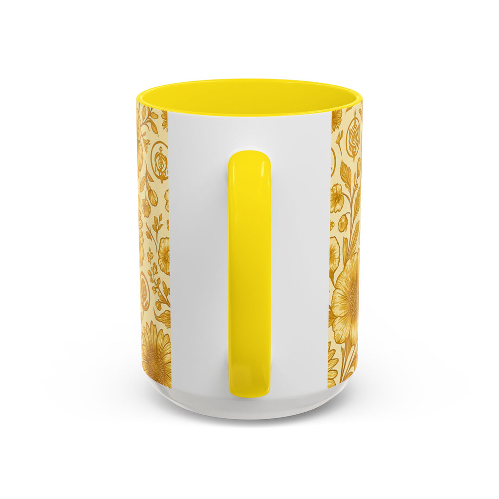 SEV ACCENT COFFEE MUG — GOLDCREAM FLORAL — alternate view 58 of 68