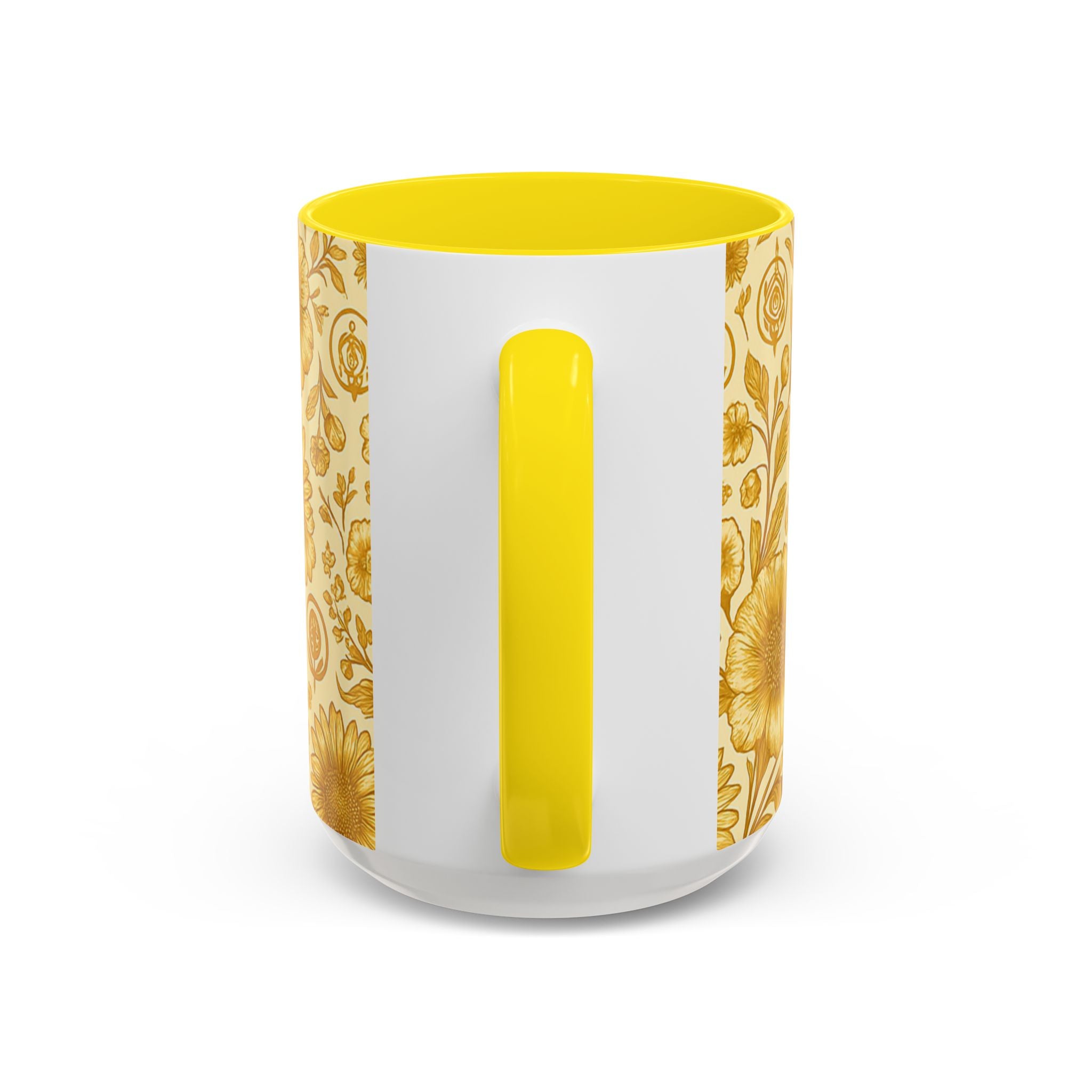 SEV ACCENT COFFEE MUG — GOLDCREAM FLORAL — alternate view 58 of 68