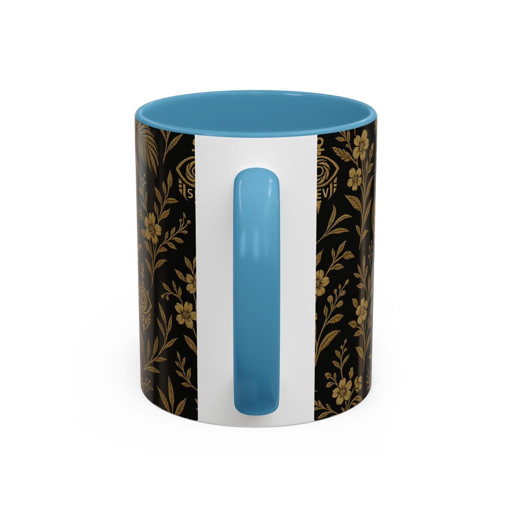 SEV ACCENT COFFEE MUG — TRUE NOIR RICH GOLD BOTANICAL — alternate view 43 of 68