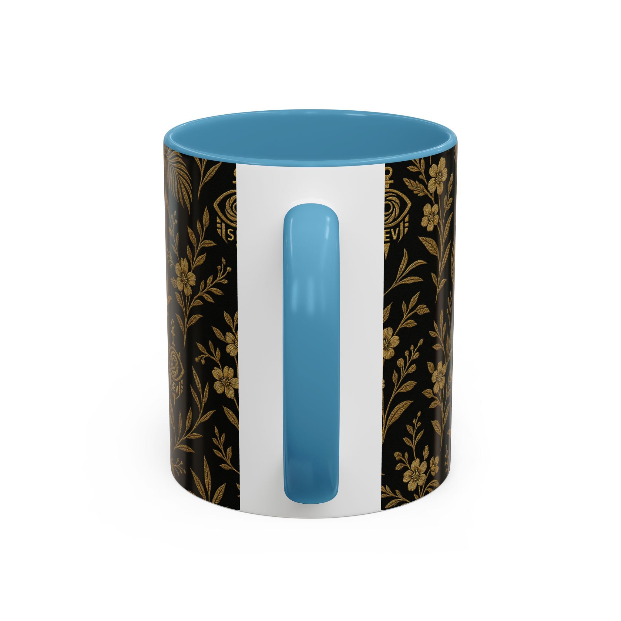 SEV ACCENT COFFEE MUG — TRUE NOIR RICH GOLD BOTANICAL — alternate view 43 of 68