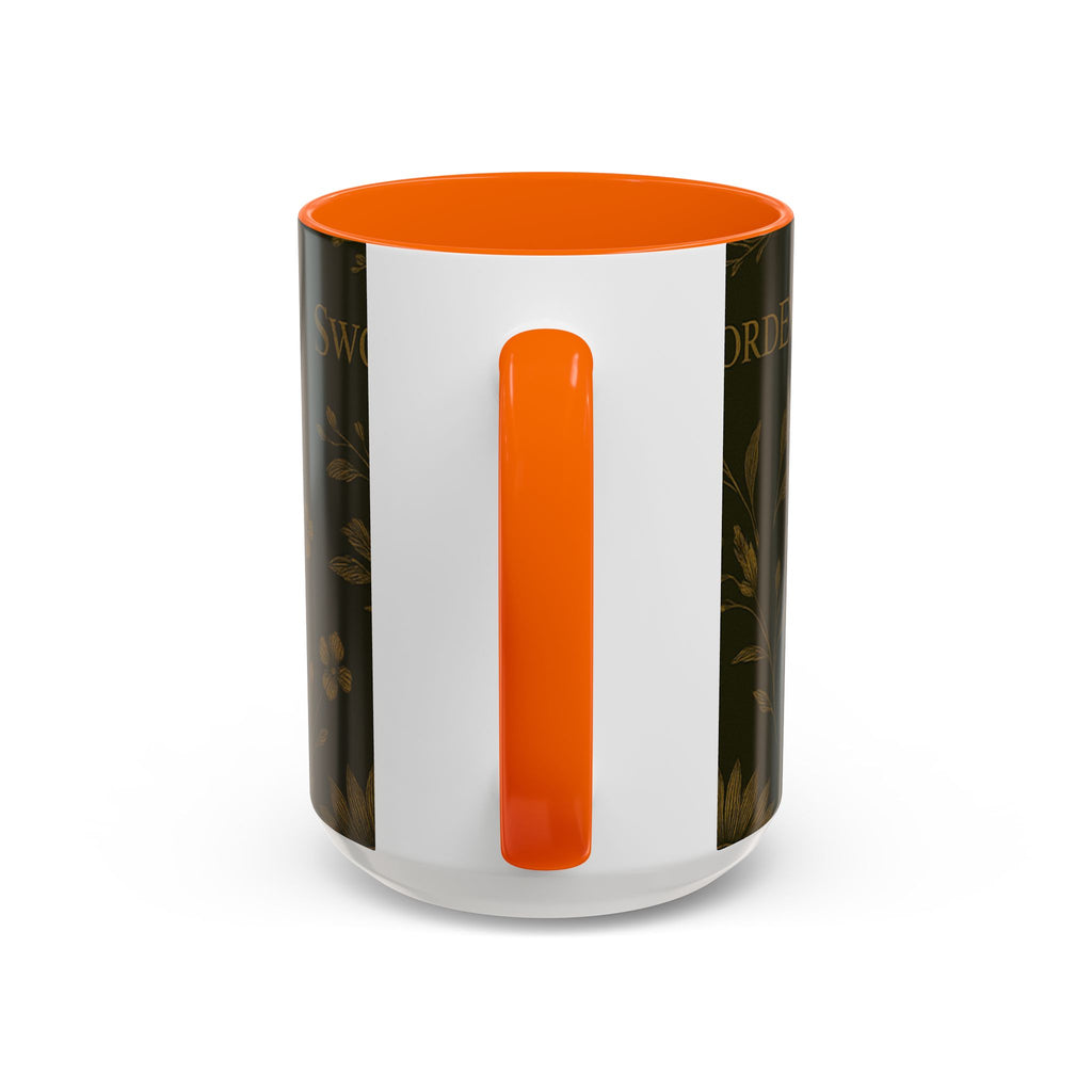 SEV ACCENT COFFEE MUG — DEEP OLIVE GOLD BOTANICAL — alternate view 55 of 68