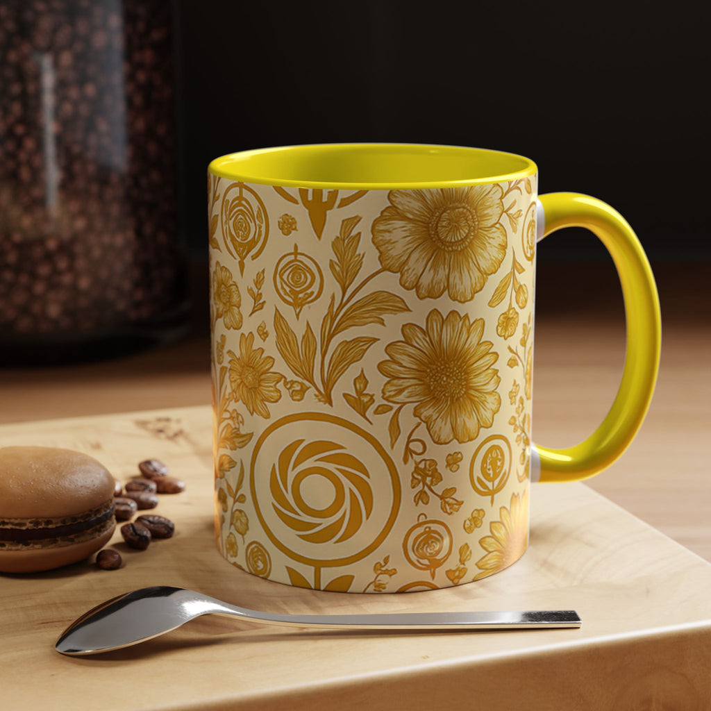 SEV ACCENT COFFEE MUG — GOLDCREAM FLORAL — alternate view 53 of 68