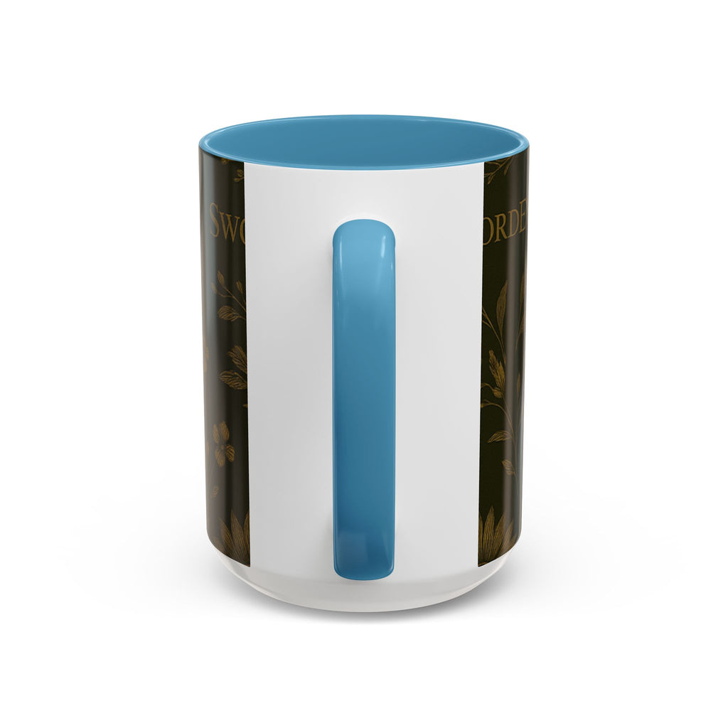 SEV ACCENT COFFEE MUG — DEEP OLIVE GOLD BOTANICAL — alternate view 46 of 68