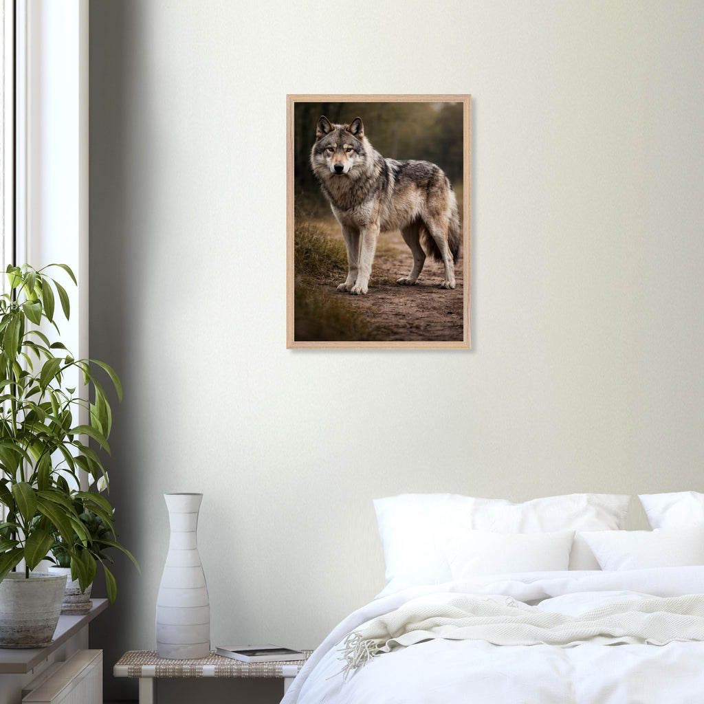 The Wolf — Framed Fine Art Print — Premium Wooden Frame — alternate view 6 of 9