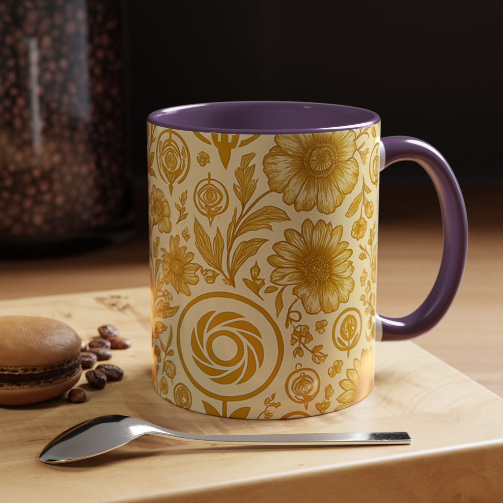 SEV ACCENT COFFEE MUG — GOLDCREAM FLORAL — alternate view 65 of 68