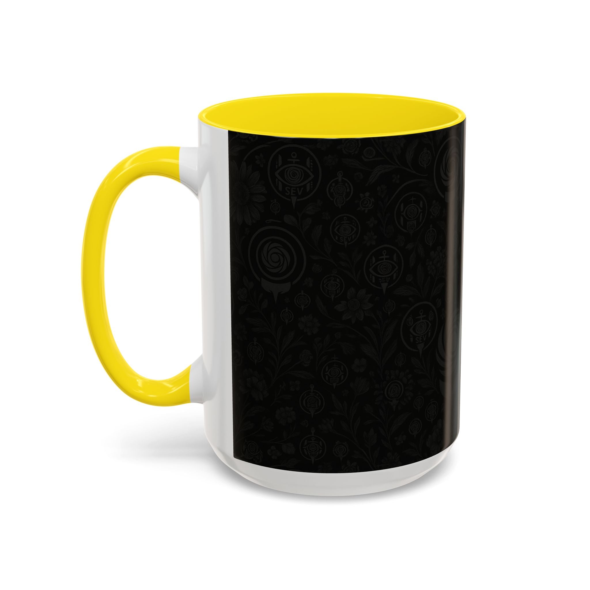 SEV ACCENT COFFEE MUG — COOL NOIR GRAPHITE FLORAL — alternate view 57 of 68