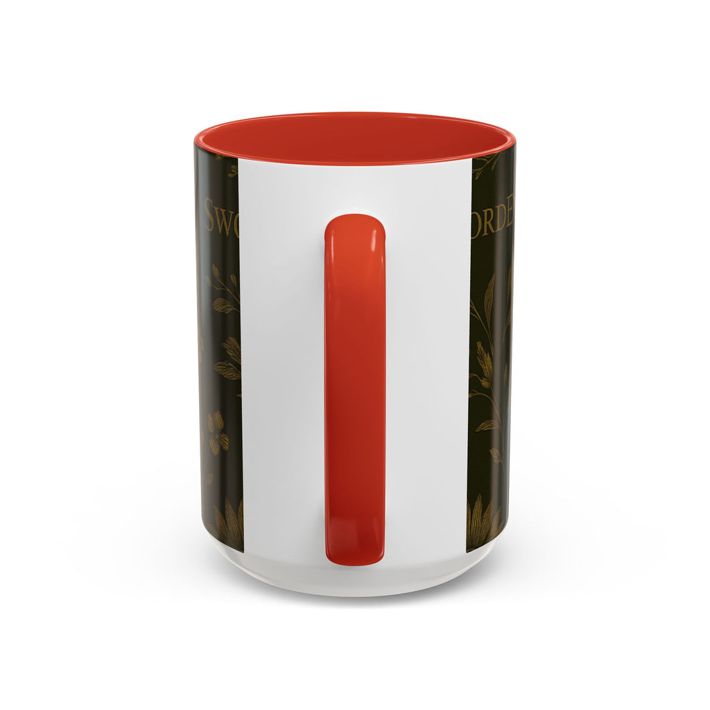 SEV ACCENT COFFEE MUG — DEEP OLIVE GOLD BOTANICAL — alternate view 40 of 68