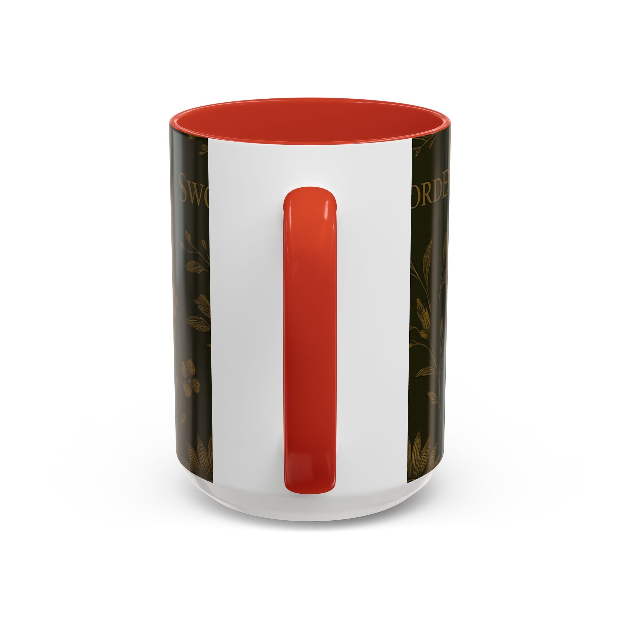 SEV ACCENT COFFEE MUG — DEEP OLIVE GOLD BOTANICAL — alternate view 40 of 68