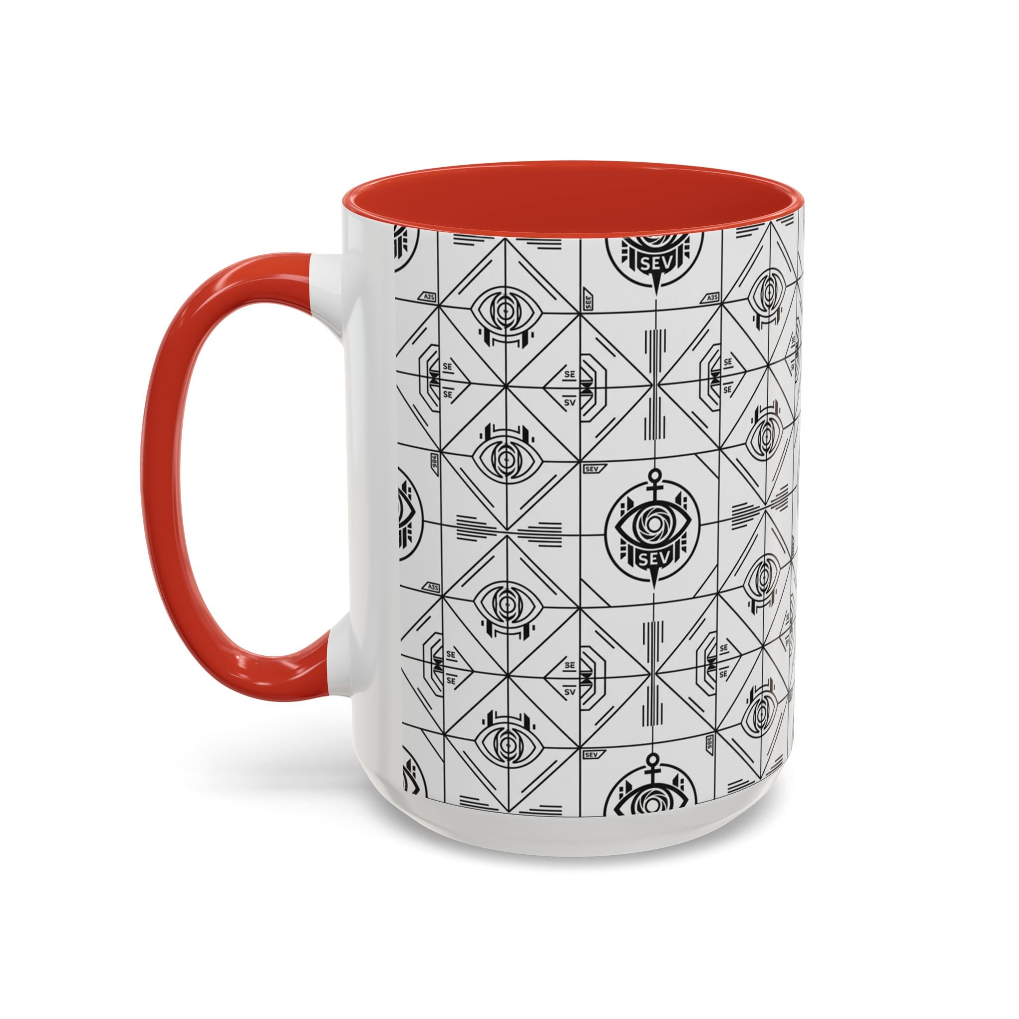 SEV ACCENT COFFEE MUG — PRECISION MONO BLACK — alternate view 39 of 68