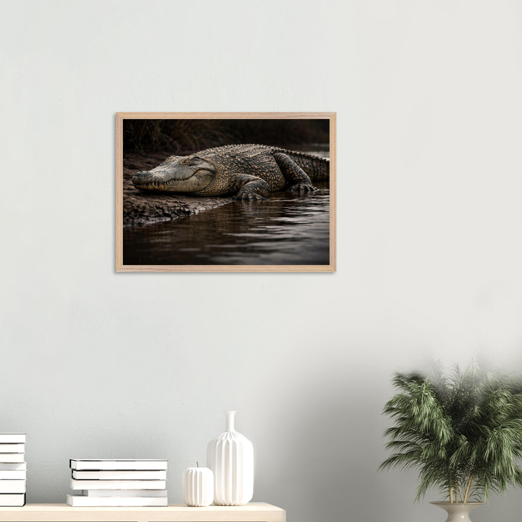 The Crocodile — Framed Fine Art Print — Premium Wooden Frame — alternate view 9 of 9